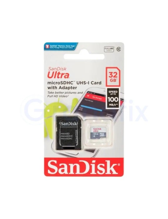Tarjeta de memoria Micro SD/Adaptador Sandisk 32GB