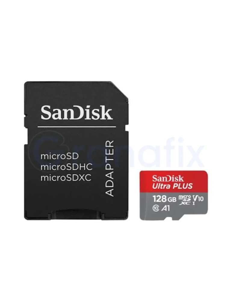 Tarjeta de memoria Micro SD Sandis Ultra Plus 128GB + Adaptador