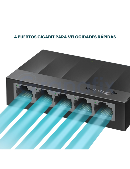 Switch TP-Link 5 puertos Gigabit 10/100/1000