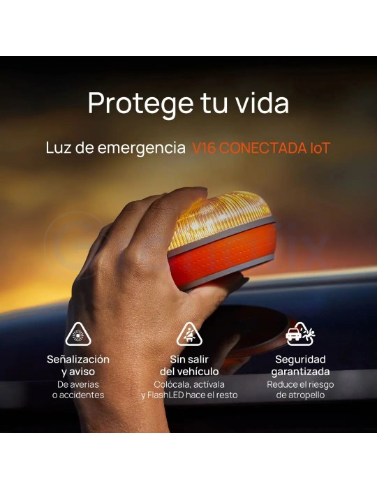 Baliza FlashLed Plus V16 IoT Conectada