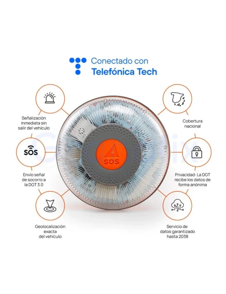 Baliza FlashLed V16 IoT Conectada