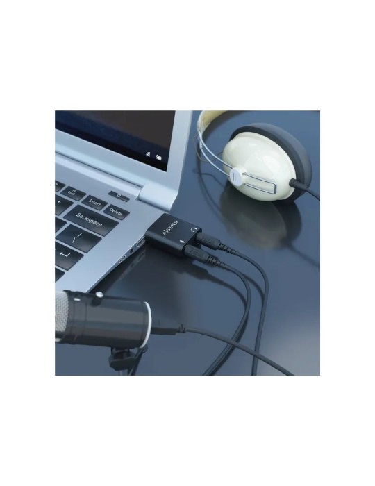 Tarjeta de Sonido Aisens USB Macho - 2x Jack 3.5 Hembra