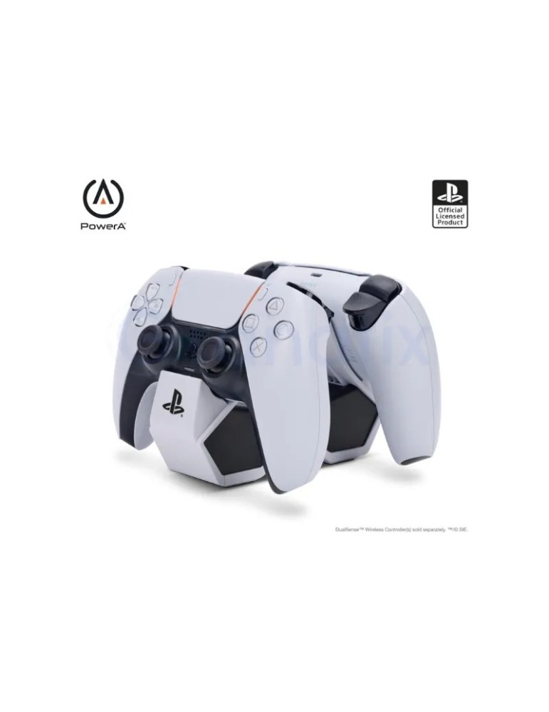 PowerA Base de carga Playstation para 2 Dualsense PS5 Blanca