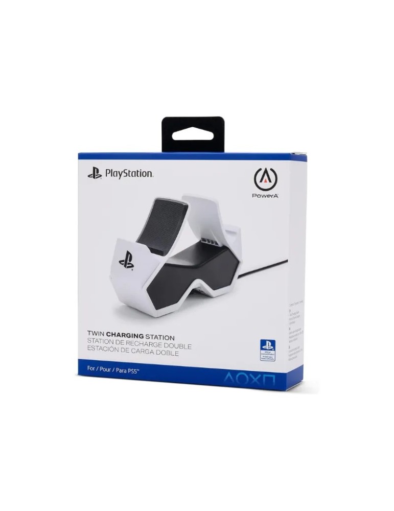 PowerA Base de carga Playstation para 2 Dualsense PS5 Blanca