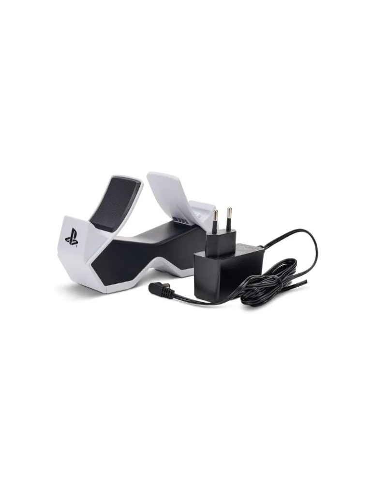 PowerA Base de carga Playstation para 2 Dualsense PS5 Blanca