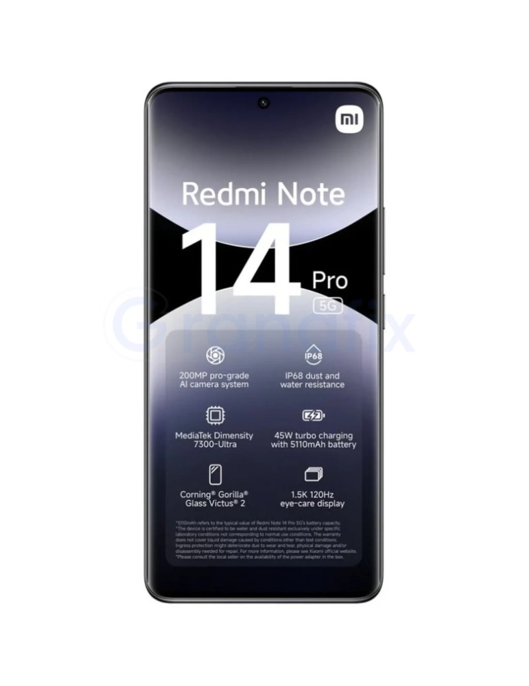 Xiaomi Redmi Note 14 Pro 8GB/ 256GB Negro Medianoche