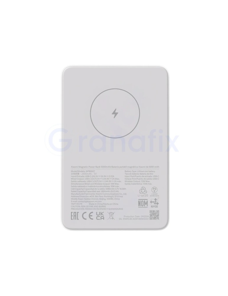 Xiaomi Magnetic PowerBank 5000mAh Magnetico / MagSafe / USB-C / 18W