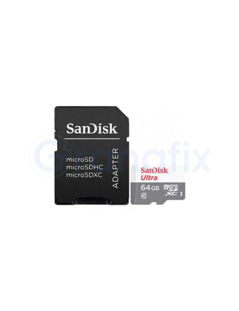 Sandisk Ultra Micro SD 64 GB Clase 10 + Adaptador
