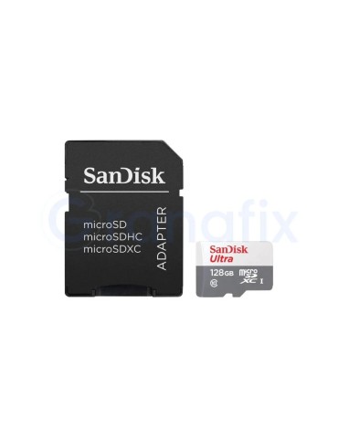 Sandisk Ultra Micro SD 128 GB Clase 10 + Adaptador 2