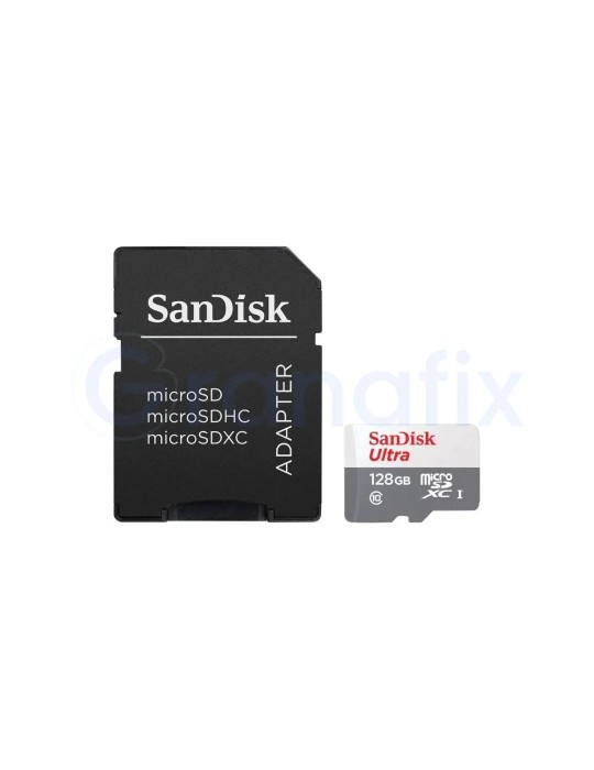 Sandisk Ultra Micro SD 128 GB Clase 10 + Adaptador