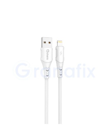 Qcharx Lisbon Cable USB a Lightning 3A 1 m Blanco