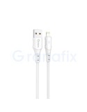 Qcharx Lisbon Cable USB a Lightning 3A 1 m Blanco