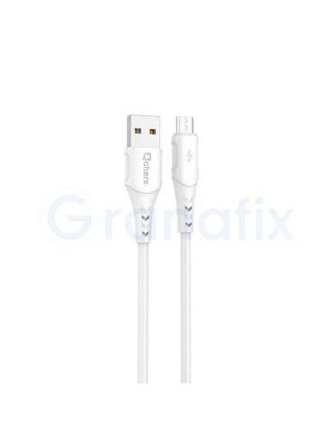 Qcharx Lisbon Cable USB a Micro 3A 1m Blanco