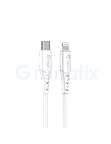 Qcharx Sofia Cable Tipo C a Lightning 3A 20W 1 m Blanco