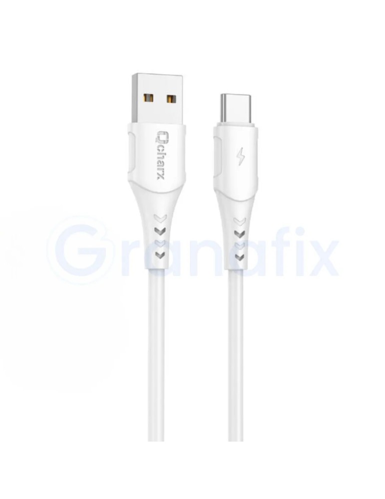 Qcharx Athens Cable USB a Tipo C 3A 18W 2 m Blanco