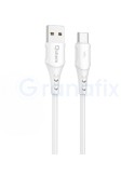 Qcharx Athens Cable USB a Tipo C 3A 18W 2 m Blanco