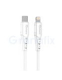 Qcharx Sofia Cable Tipo C a Lightning 3A 20W 2m Blanco