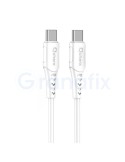 Qcharx Sofia Cable Tipo C a Tipo C 3A 60W 2m Blanco