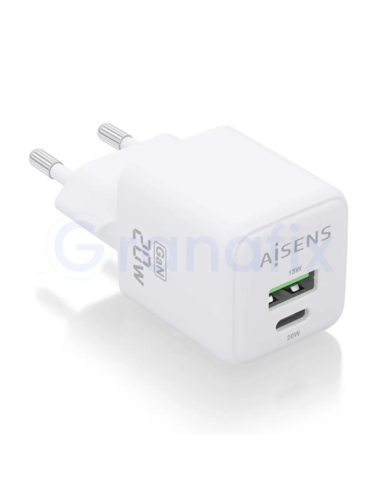 Cargador Gan Aisens Tipo-C - USB 20W