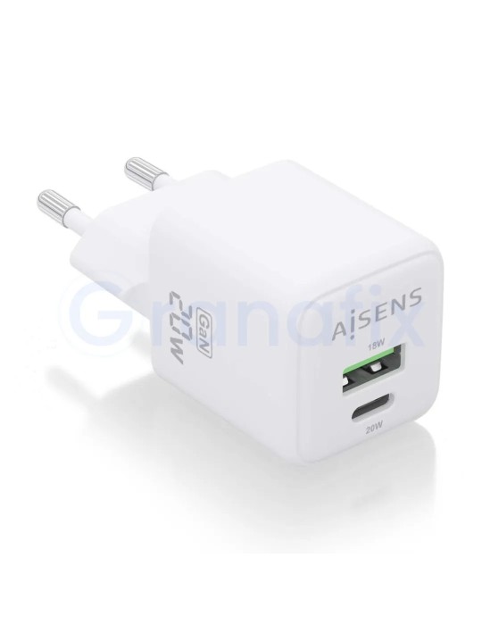 Cargador Gan Aisens Tipo-C - USB 20W