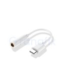 Adaptador Conector Tipo C a Jack 3,5 mm COOL Blanco