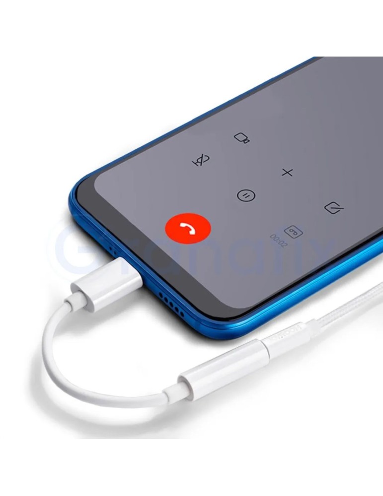 Adaptador Conector Tipo C a Jack 3,5 mm COOL Blanco