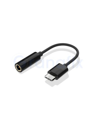 Adaptador Conector Tipo C a Jack 3,5 mm COOL Negro