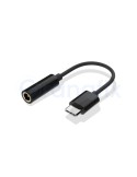 Adaptador Conector Tipo C a Jack 3,5 mm COOL Negro