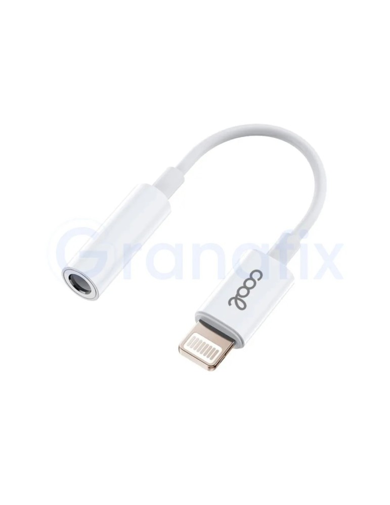Adaptador Conector Lightning a Jack 3,5 mm COOL Blanco