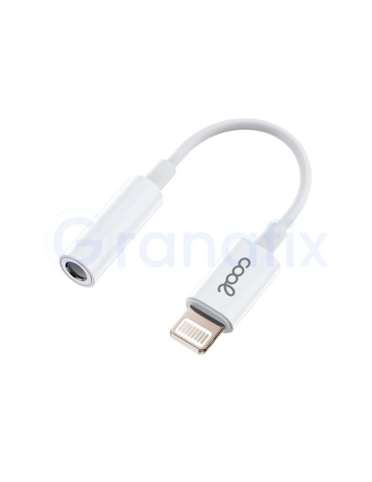 Adaptador Conector Lightning a Jack 3,5 mm COOL Blanco
