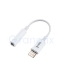 Adaptador Conector Lightning a Jack 3,5 mm COOL Blanco