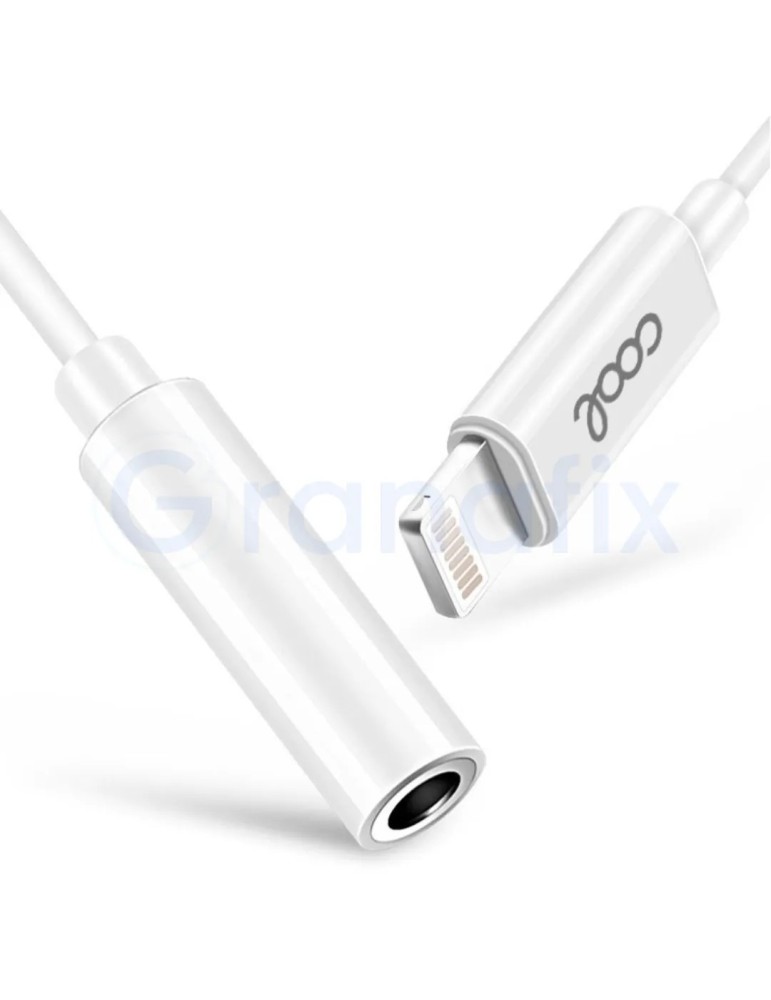 Adaptador Conector Lightning a Jack 3,5 mm COOL Blanco
