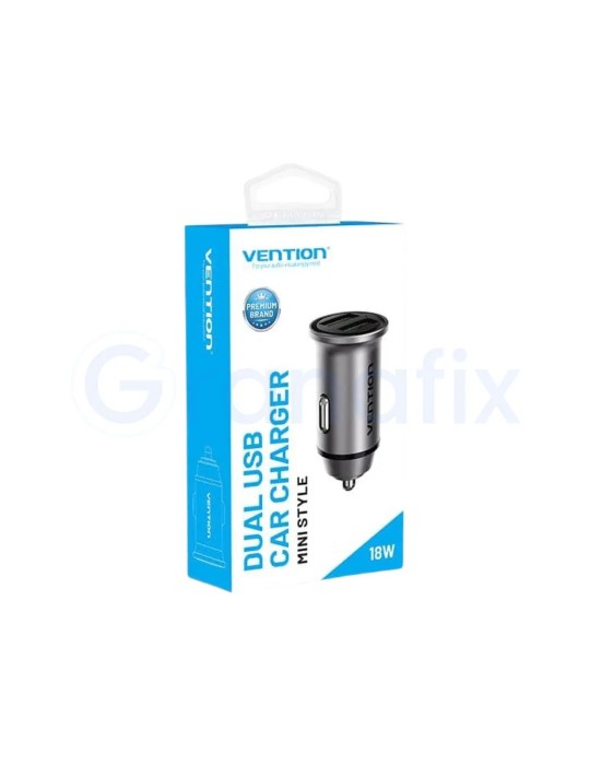 Cargador de coche mini Vention 2xUSB 18W