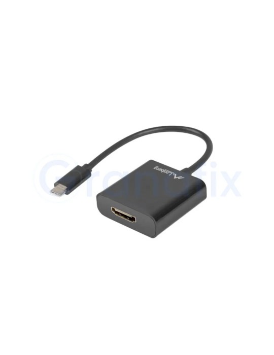 Adaptador Lanberg USB-C 3.1 Macho a HDMI Hembra Negro