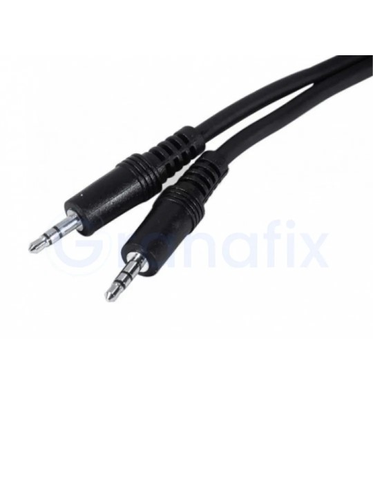 Cable audio 3GO Jack 3.5mm Macho a 3.5mm Macho 1M Negro