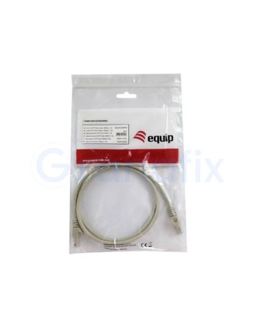 Equip Cable ethernet Cat.6 UTP 1m Gris 2