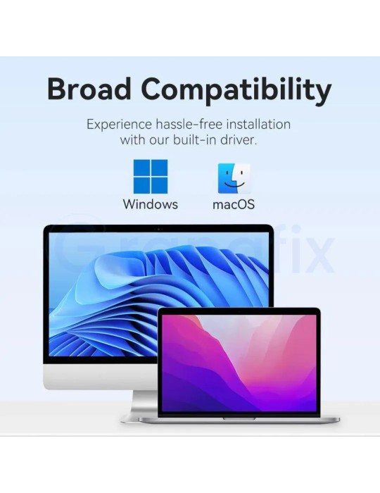 Adaptador Vention USB-C / USB-A Macho a HDMI Negro