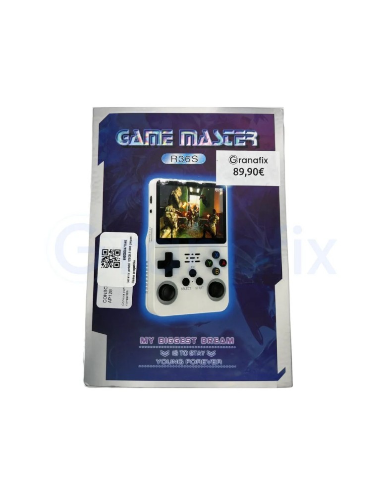 Consola Game Master R36S Blanca 21000 Juegos