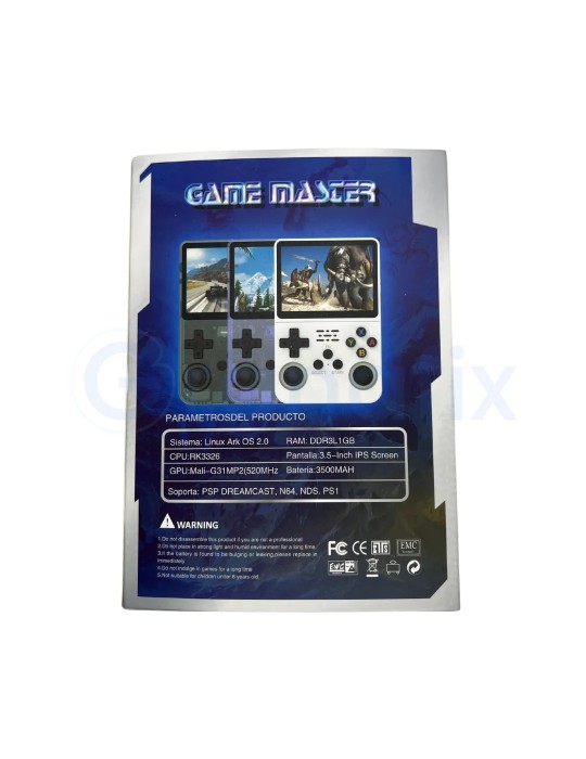 Consola Game Master R36S Blanca 21000 Juegos