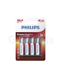 Pila Alcalina AA / LR-6 Philips 1,5V Blister (4 Unidades)