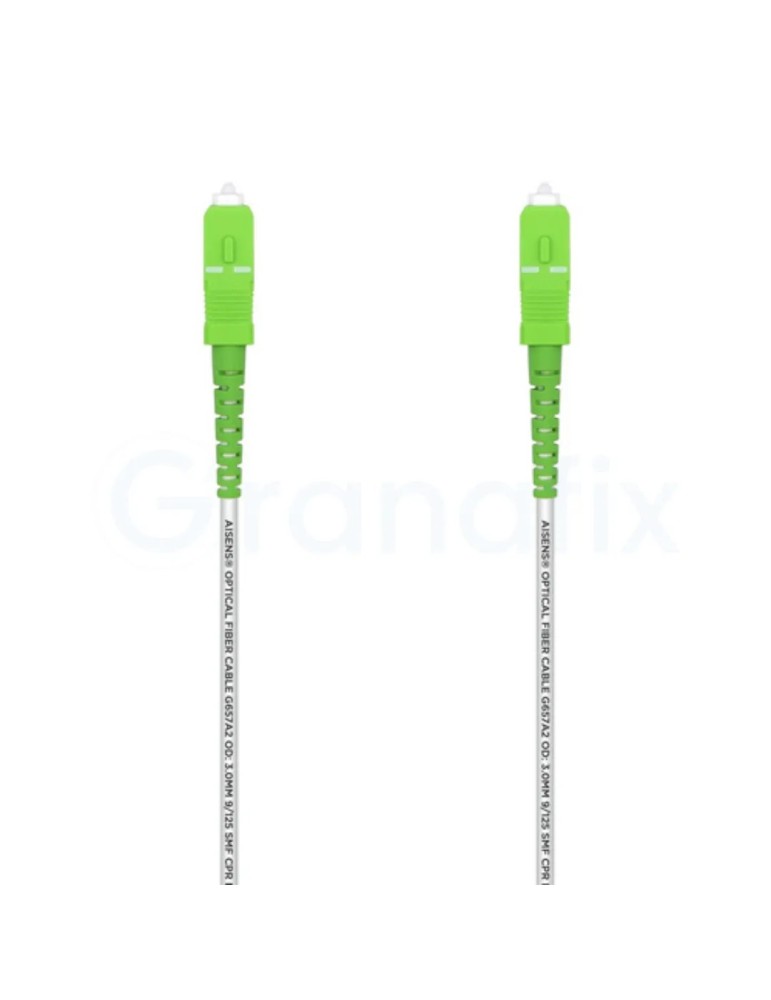 Cable de fibra óptica Aisens 1m Blanco