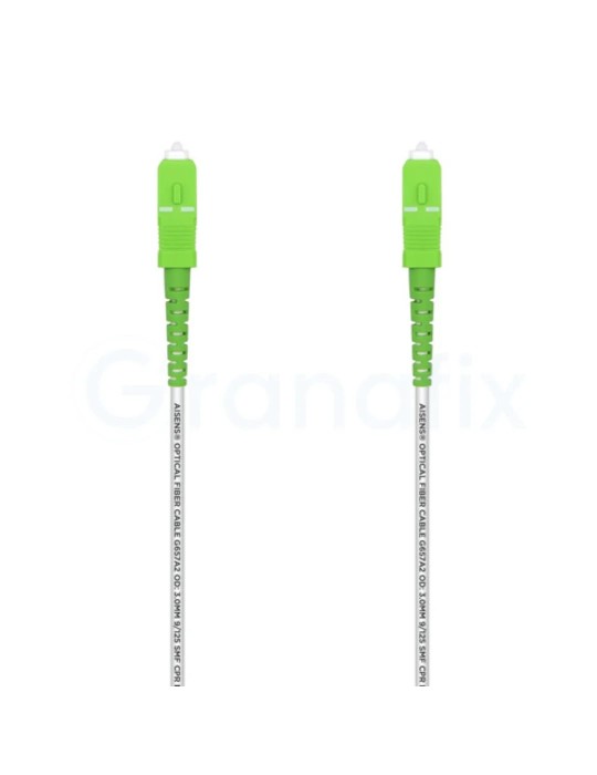 Cable de fibra óptica Aisens 1m Blanco