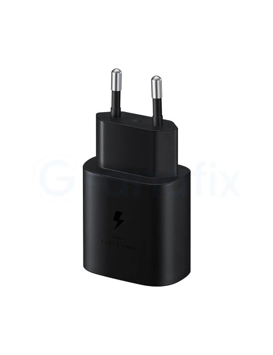 Samsung cargador Tipo C 25W + Cable Tipo C a Tipo C 1m Negro