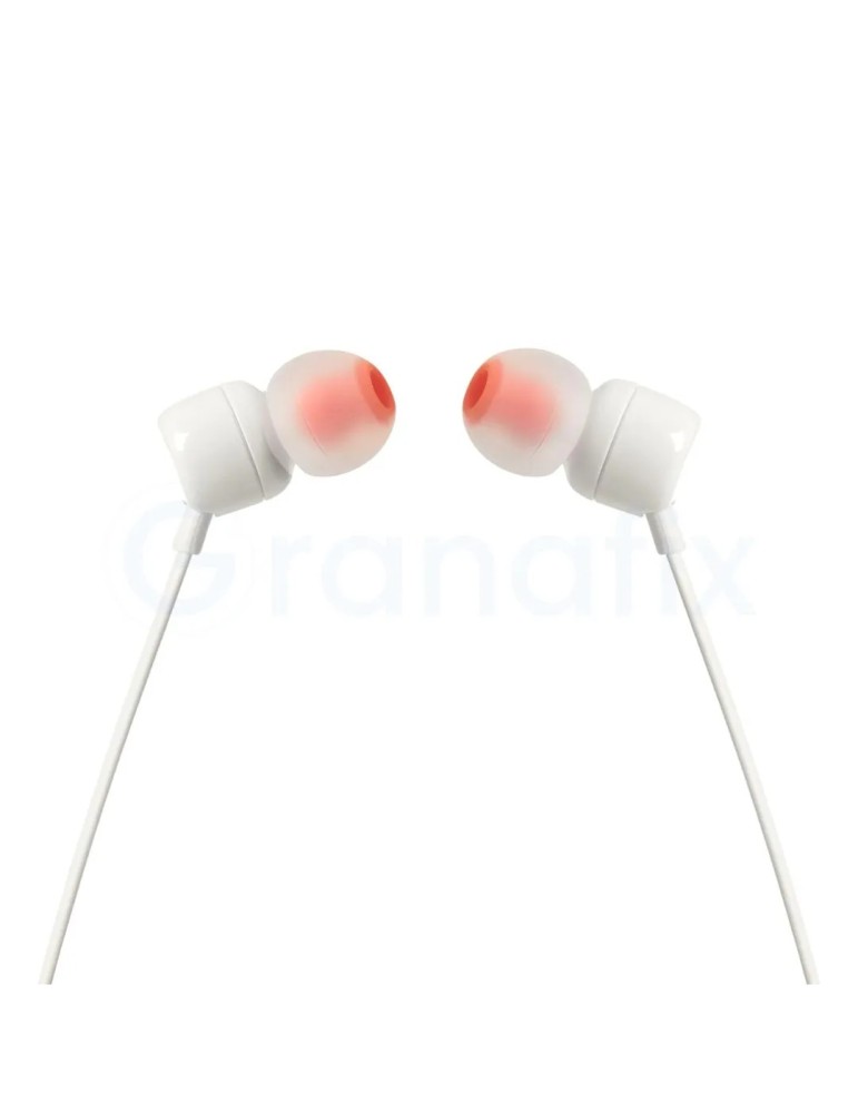 Auriculares Intrauditivos JBL Tune 110 Jack con microfono Blanco