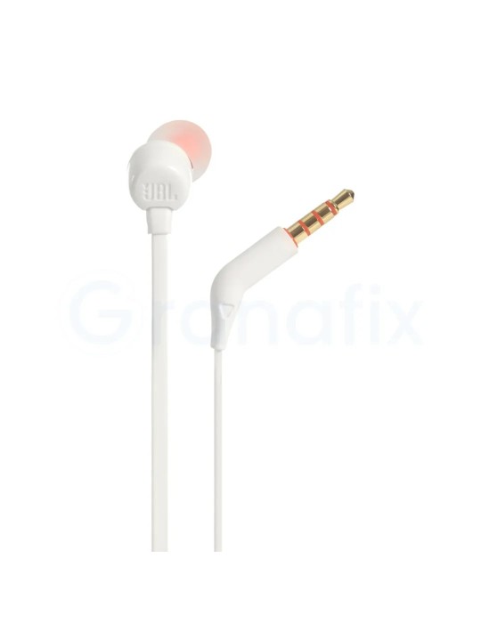 Auriculares Intrauditivos JBL Tune 110 Jack con microfono Blanco