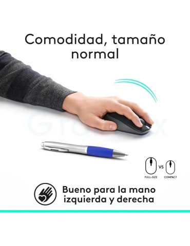 Ratón Logitech M190 Inalámbrico Gris marengo 2