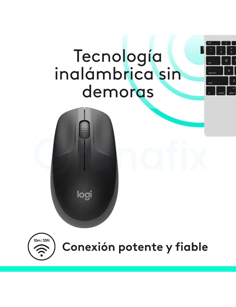 Ratón Logitech M190 Inalámbrico Gris marengo