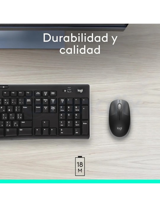 Ratón Logitech M190 Inalámbrico Gris marengo