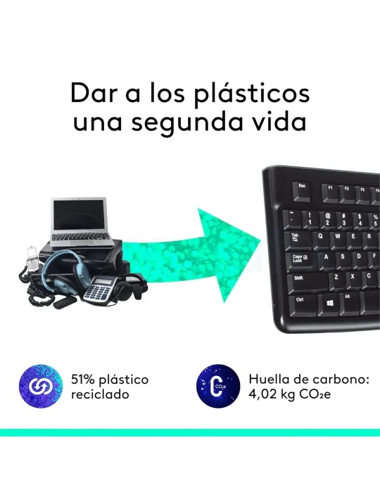 Teclado Logitech K120 Negro