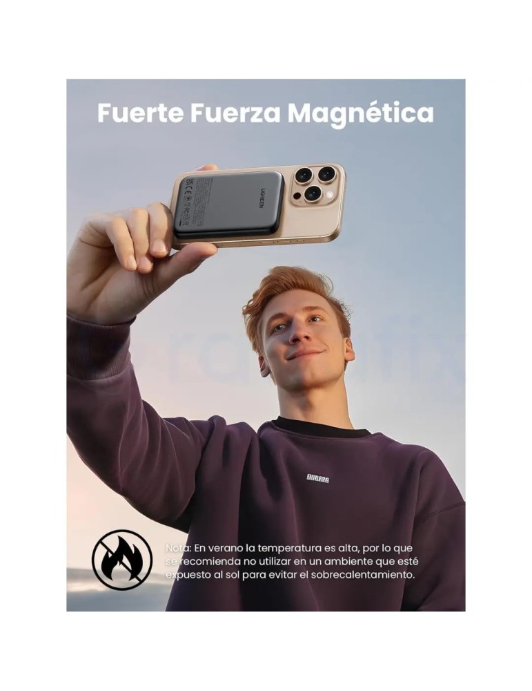 UGREEN Powerbank Magsafe 5000 mAh PD 15W Negro